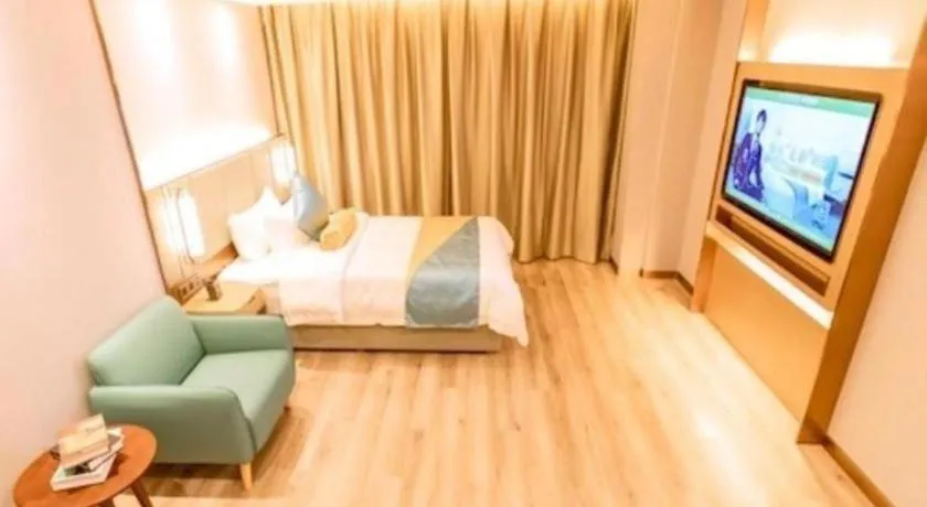 Bed in GreenTree Eastern Hotel Suqian Sihong Executive Center