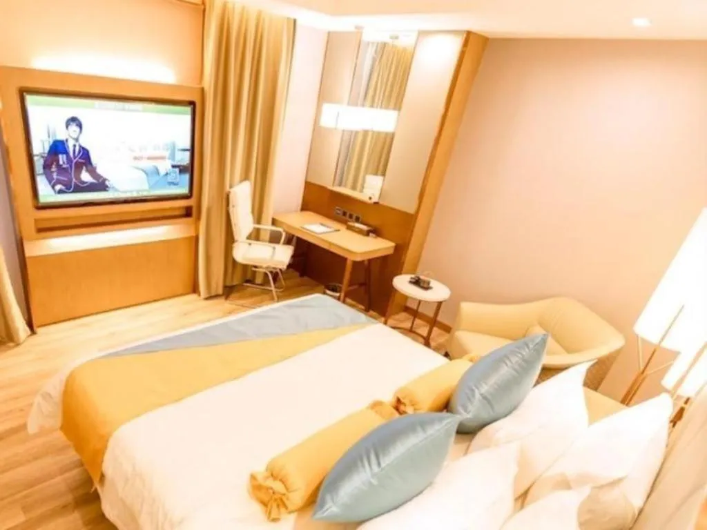 Bed in GreenTree Eastern Hotel Suqian Sihong Executive Center