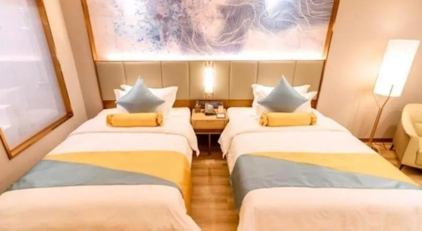 Bed in GreenTree Eastern Hotel Suqian Sihong Executive Center