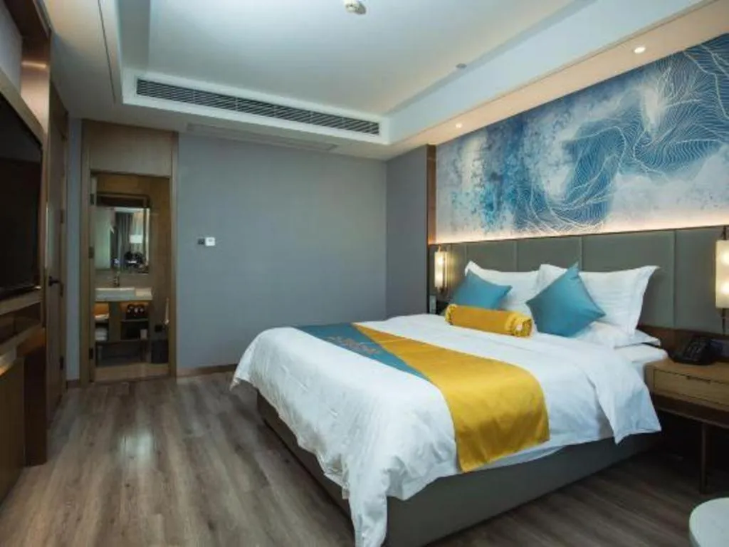 Bed in GreenTree Eastern Hotel Suqian Sihong Executive Center