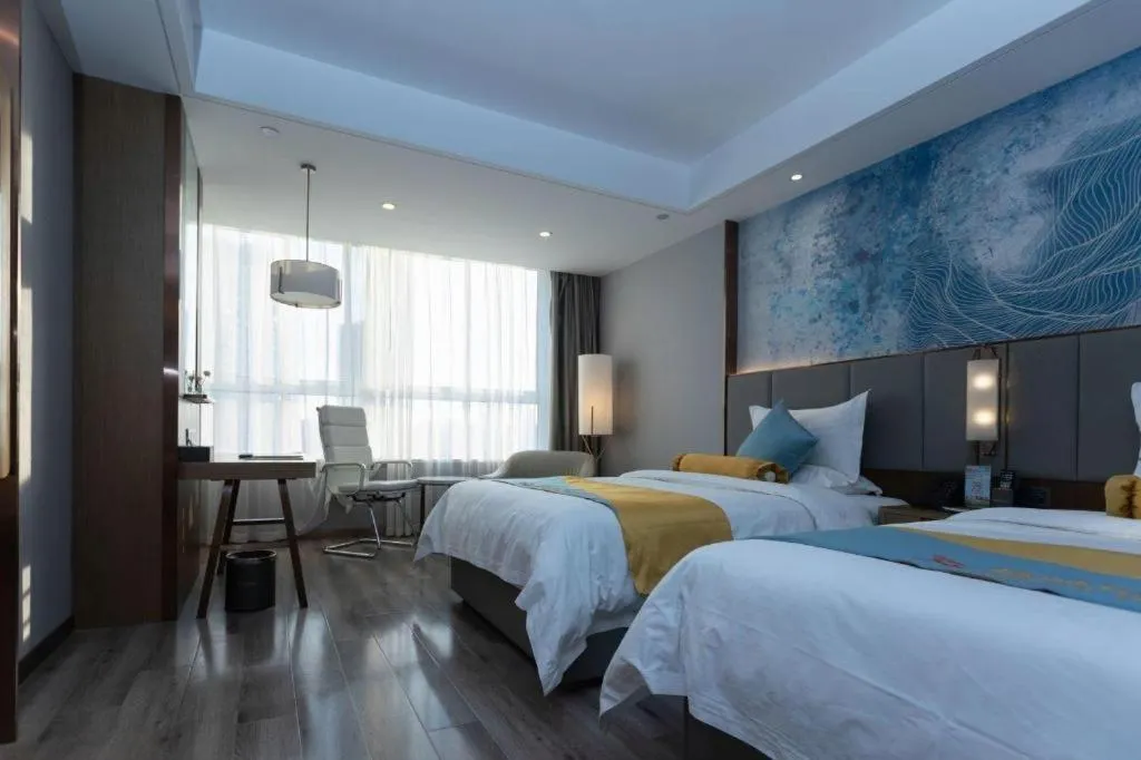 Bed in GreenTree Eastern Hotel Suqian Sihong Executive Center