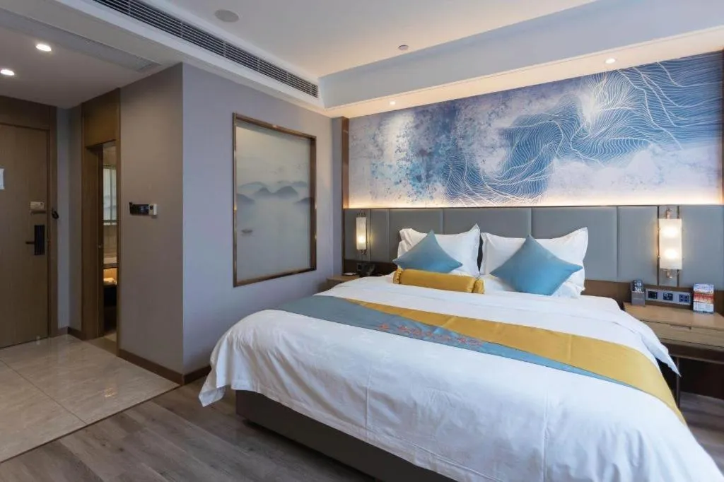 Bed in GreenTree Eastern Hotel Suqian Sihong Executive Center