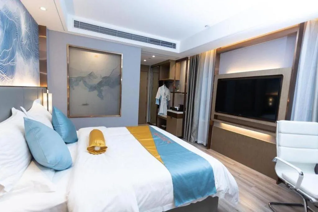 Bed in GreenTree Eastern Hotel Suqian Sihong Executive Center