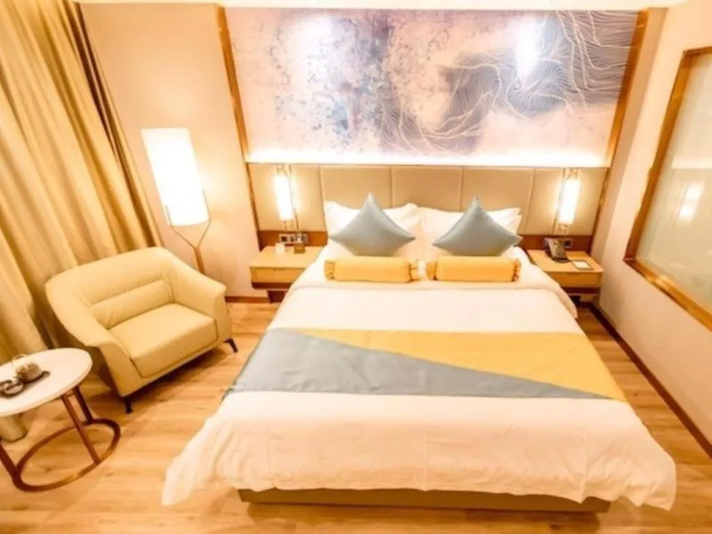 Bed in GreenTree Eastern Hotel Suqian Sihong Executive Center