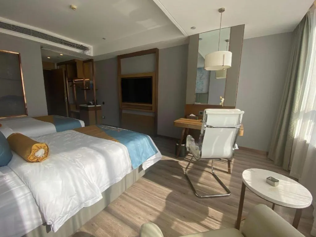 Bed in GreenTree Eastern Hotel Suqian Sihong Executive Center