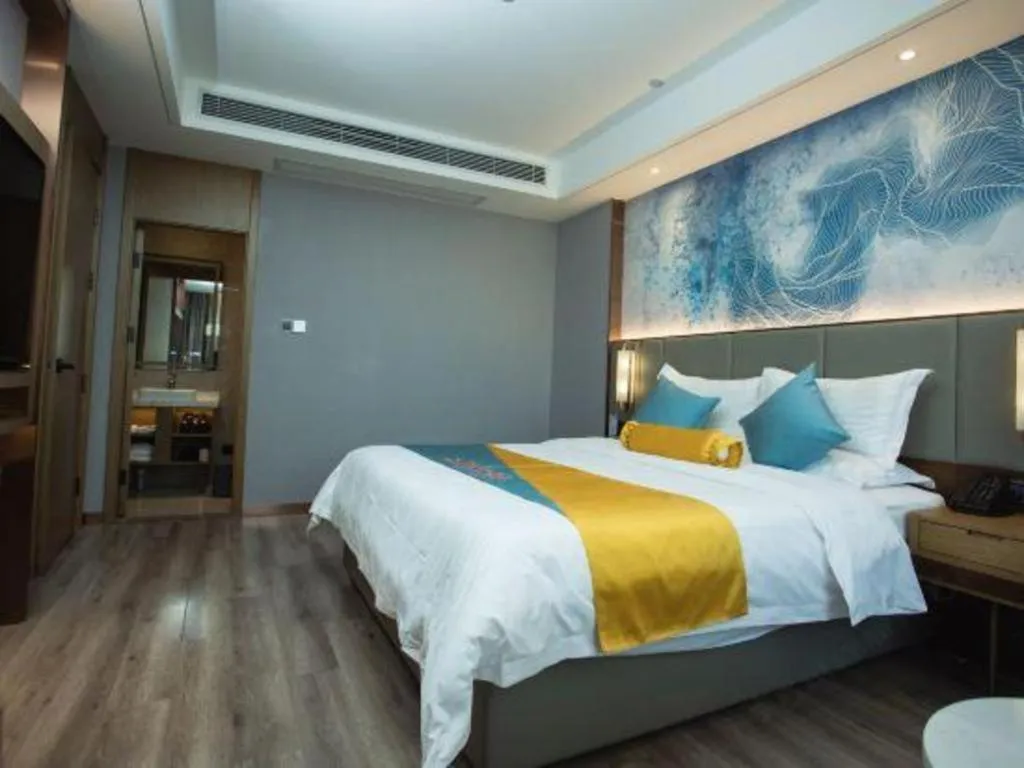 Bed in GreenTree Eastern Hotel Suqian Sihong Executive Center