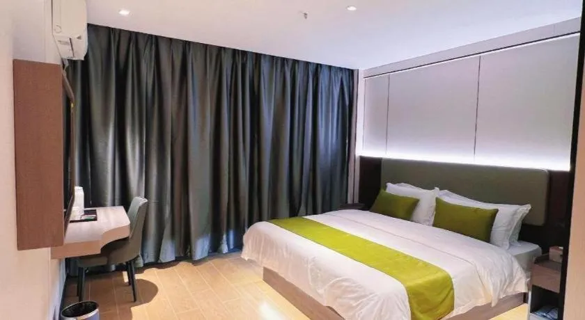 Bed in GreenTree Inn Express Guangxi Nanning Mingyang Avenue Nanning Airport