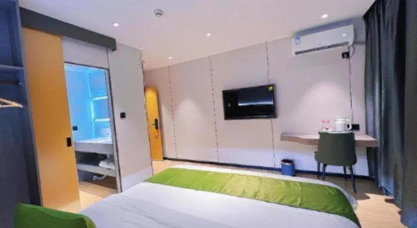 Bed in GreenTree Inn Express Guangxi Nanning Mingyang Avenue Nanning Airport