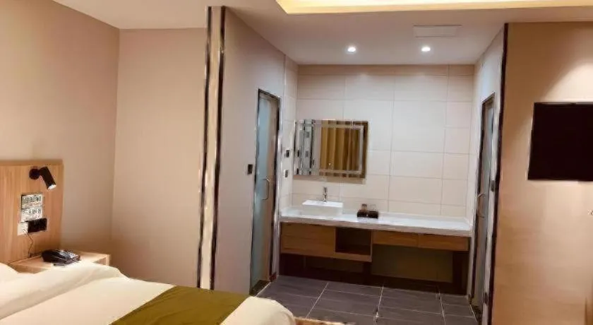 Bed in GreenTree Inn Hebei Xingtai Pingxiang County Jianshe Street