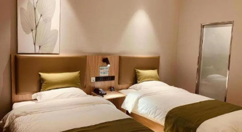 Bed in GreenTree Inn Hebei Xingtai Pingxiang County Jianshe Street