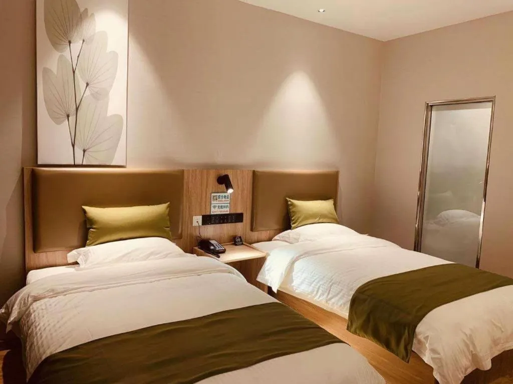 Bed in GreenTree Inn Hebei Xingtai Pingxiang County Jianshe Street