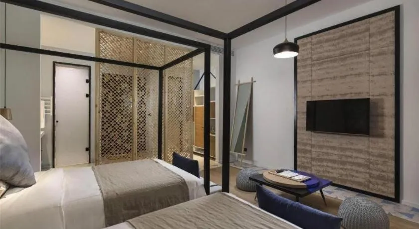 Bed in Blossom House Nanxun Qiushu Lane