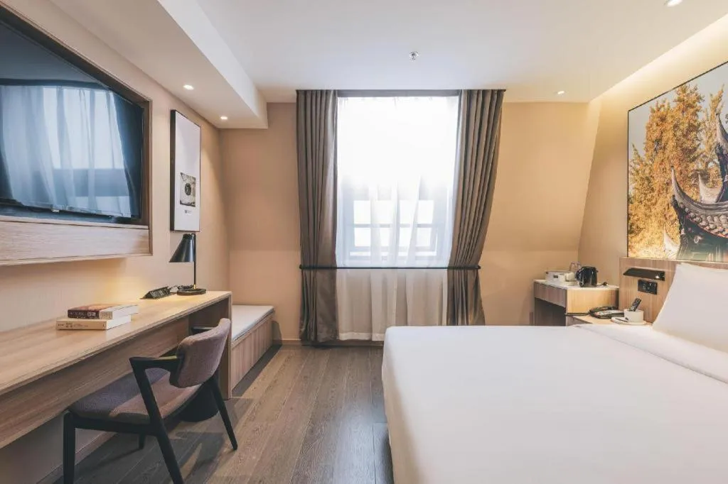 Bed in Atour Light Hotel Chengdu Wuhou Shuangnan Hongpailou Road