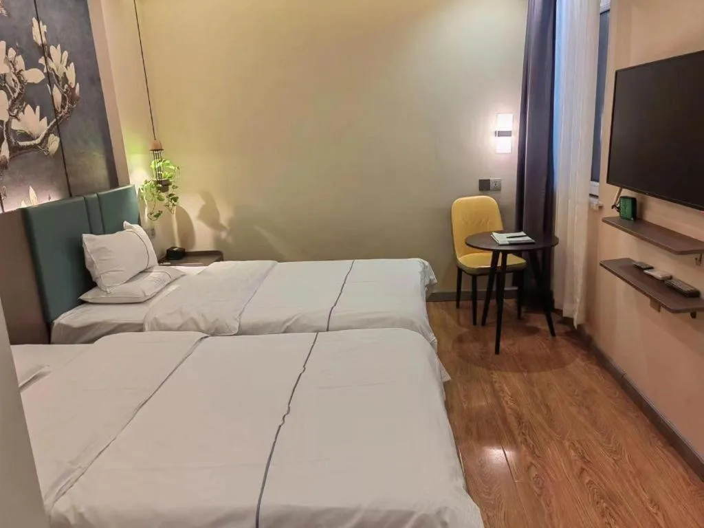 Bed in GreenTree Inn Shenyang Huanggu District Union Building