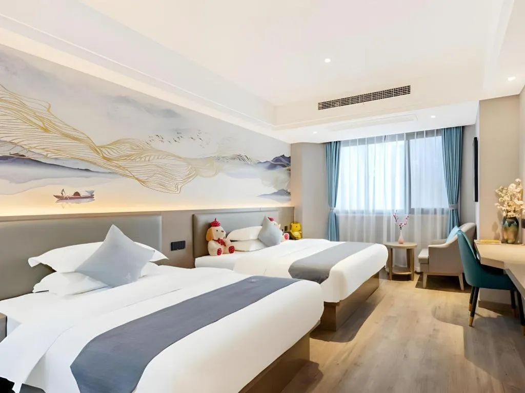 Bed in GreenTree Eastern Hotel Chizhou Tonghui Plaza