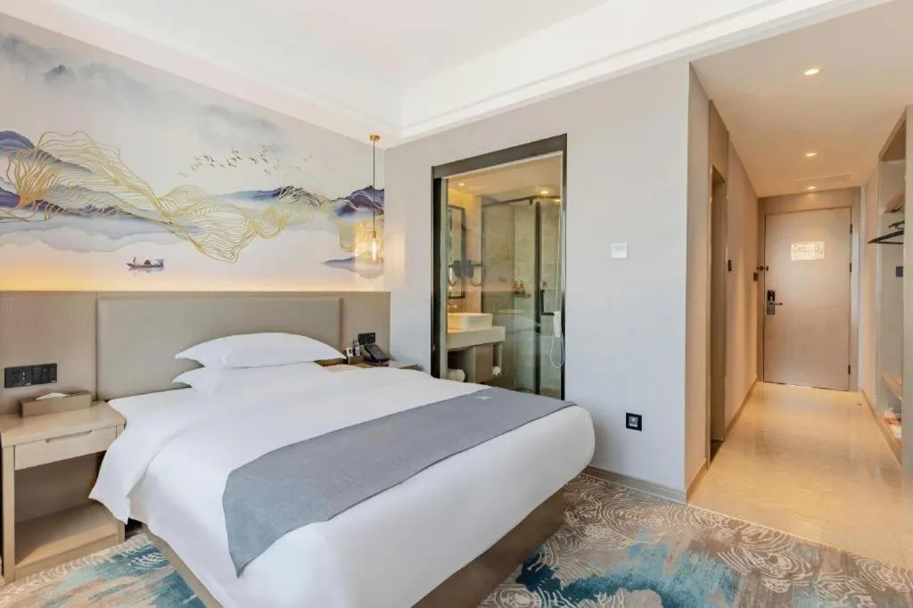 Bed in GreenTree Eastern Hotel Chizhou Tonghui Plaza