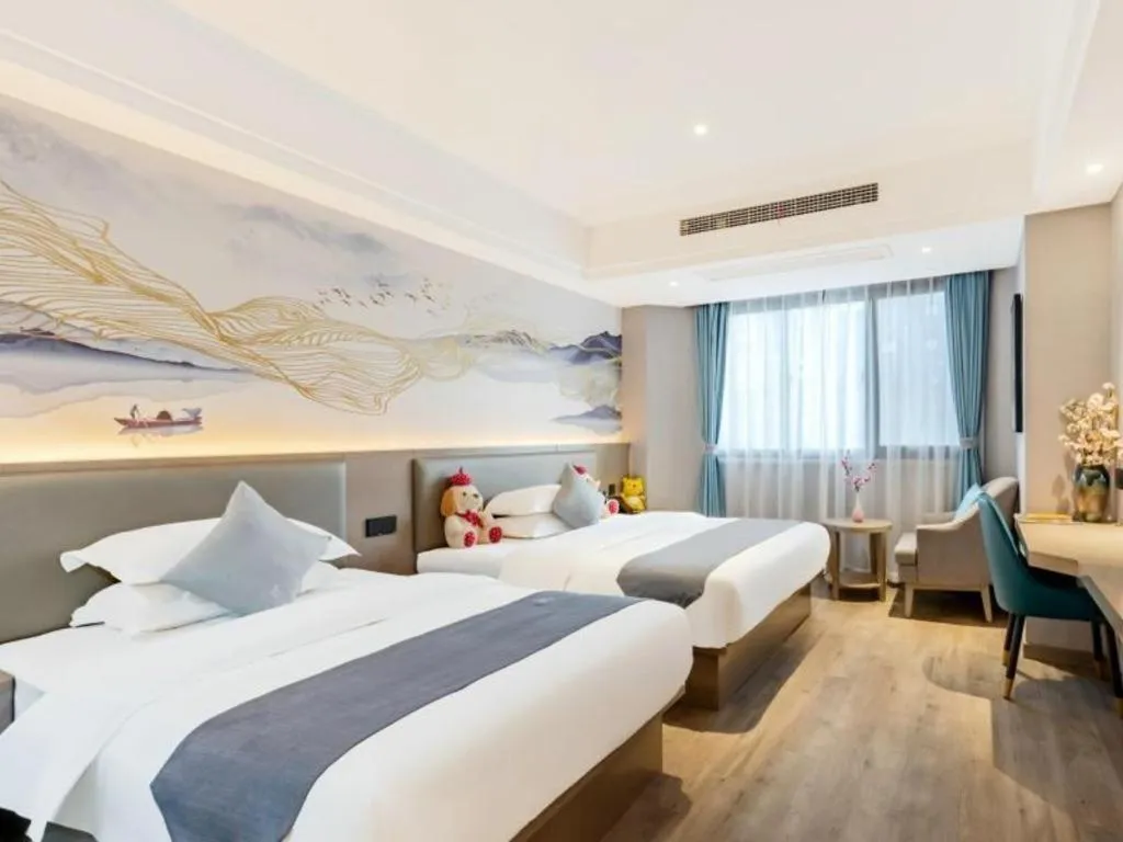 Bed in GreenTree Eastern Hotel Chizhou Tonghui Plaza
