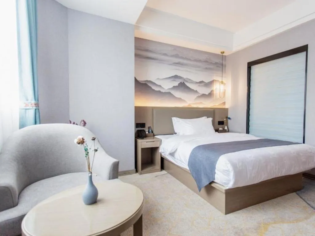 Bed in GreenTree Eastern Hotel Chizhou Tonghui Plaza