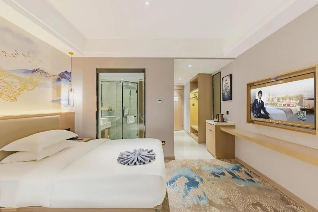 Bed in GreenTree Eastern Hotel Chizhou Tonghui Plaza