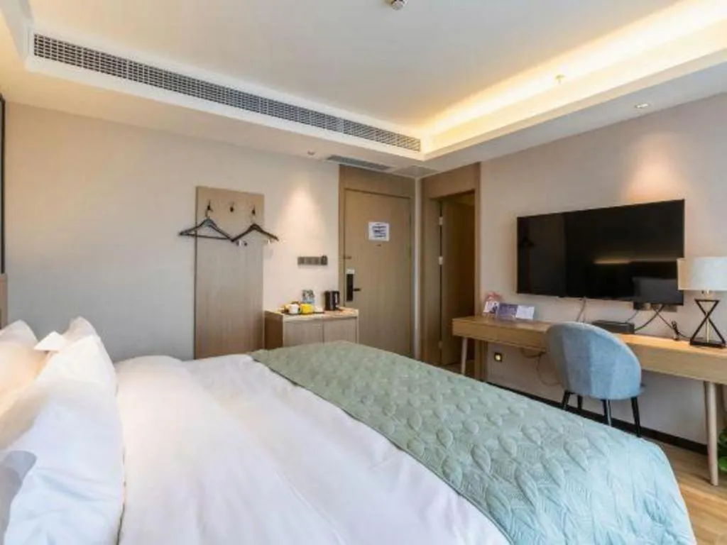 Bed in Gya Hotel Nantong Nanshang Lake Street Wanda Plaza