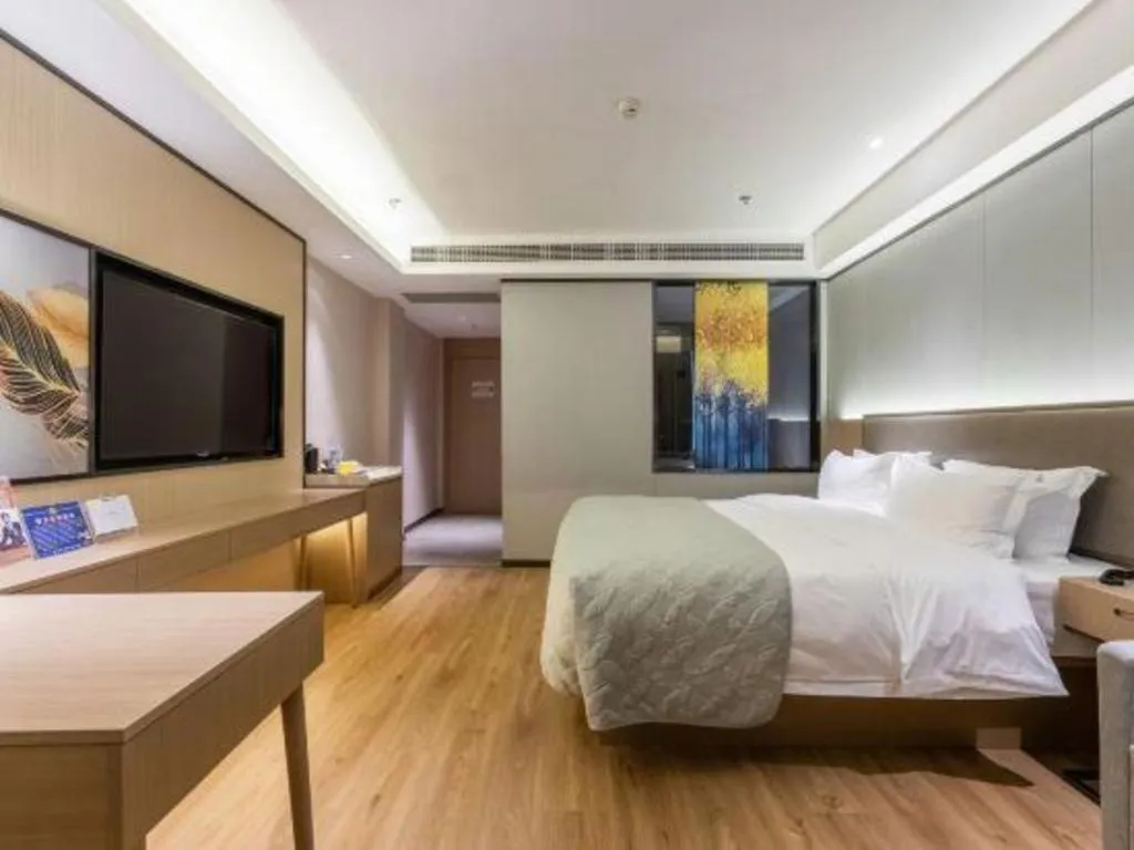 Bed in Gya Hotel Nantong Nanshang Lake Street Wanda Plaza