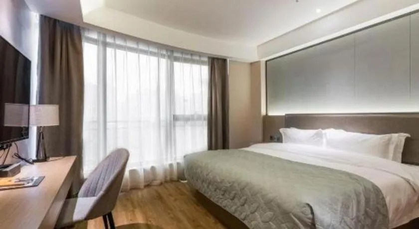 Bed in Gya Hotel Nantong Nanshang Lake Street Wanda Plaza