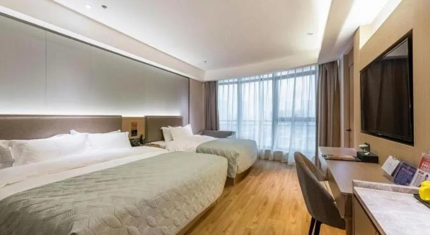 Bed in Gya Hotel Nantong Nanshang Lake Street Wanda Plaza