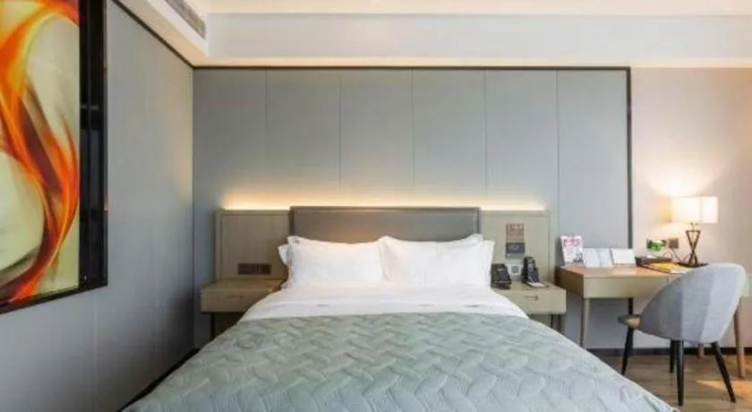 Bed in Gya Hotel Nantong Nanshang Lake Street Wanda Plaza