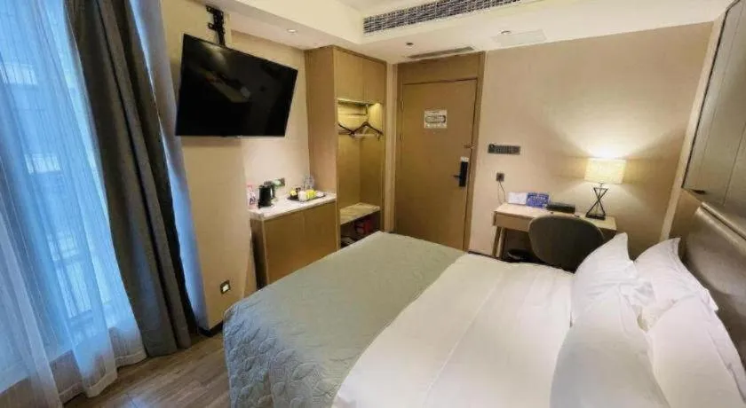 Bed in Gya Hotel Nantong Nanshang Lake Street Wanda Plaza