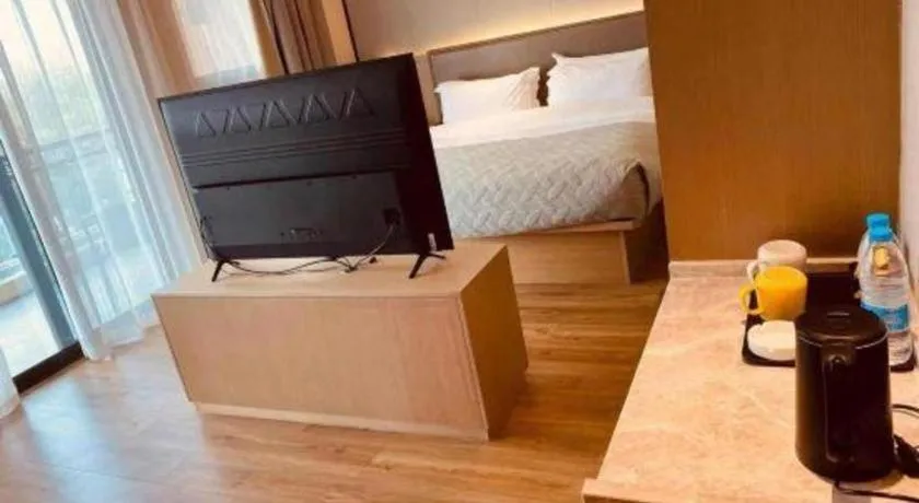 Bed in Gya Hotel Nantong Nanshang Lake Street Wanda Plaza