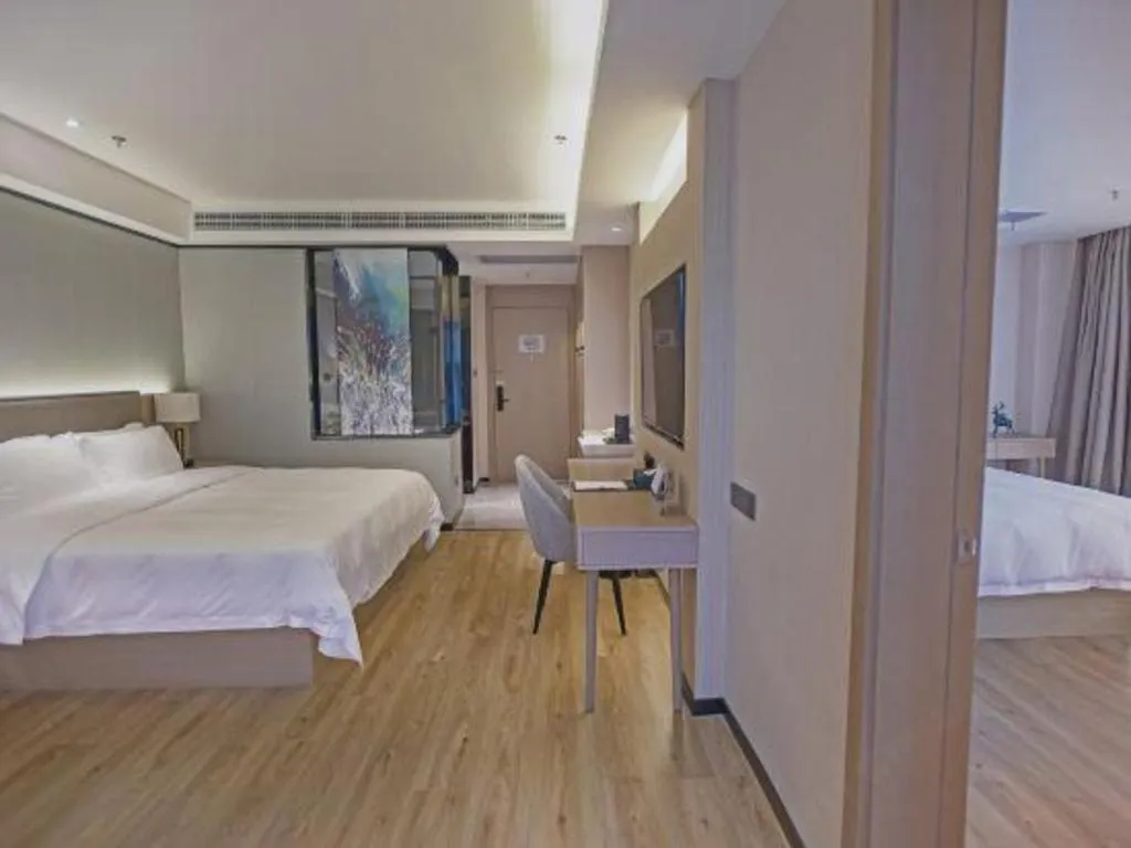 Bed in Gya Hotel Nantong Nanshang Lake Street Wanda Plaza