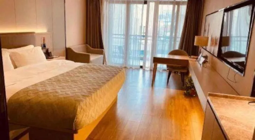 Bed in Gya Hotel Nantong Nanshang Lake Street Wanda Plaza