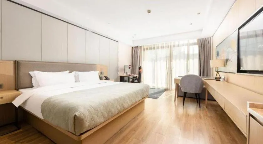 Bed in Gya Hotel Nantong Nanshang Lake Street Wanda Plaza