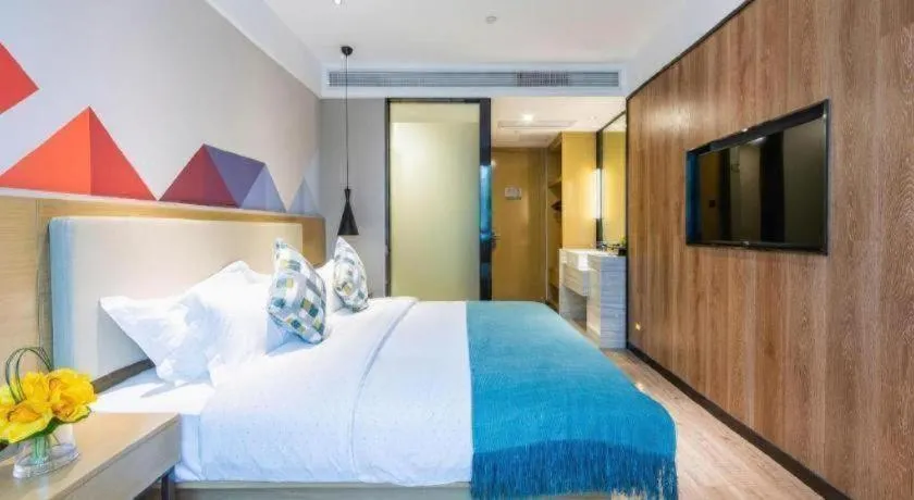 Bed in City Comfort Inn Guangzhou Shixi Metro Station Pazhou Exhibition