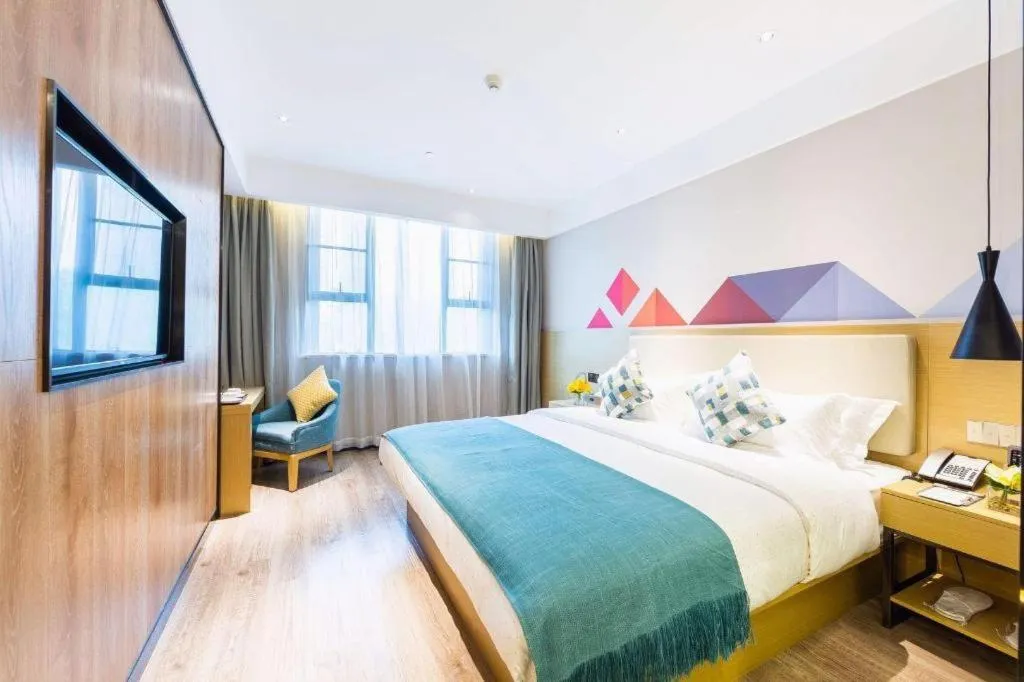 Bed in City Comfort Inn Guangzhou Shixi Metro Station Pazhou Exhibition