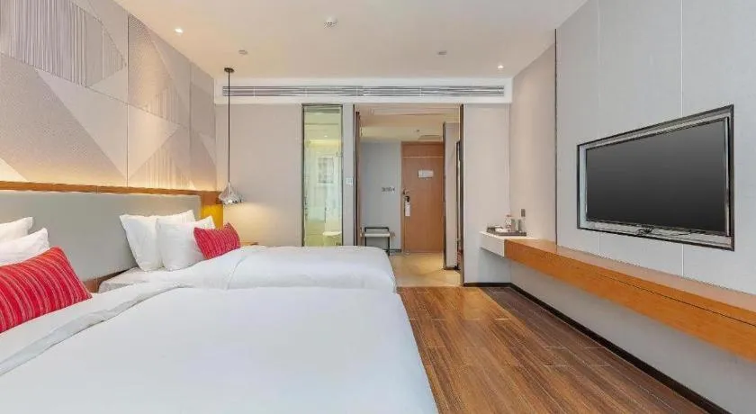 Bed in Borrman Hotel Guigang Pingnan Donghu