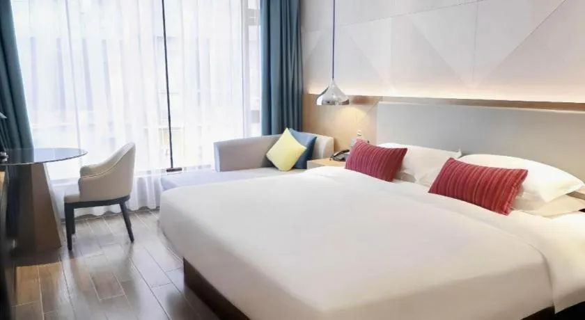 Bed in Borrman Hotel Guigang Pingnan Donghu