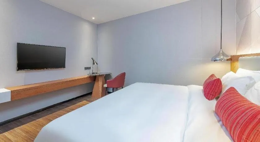 Bed in Borrman Hotel Guigang Pingnan Donghu