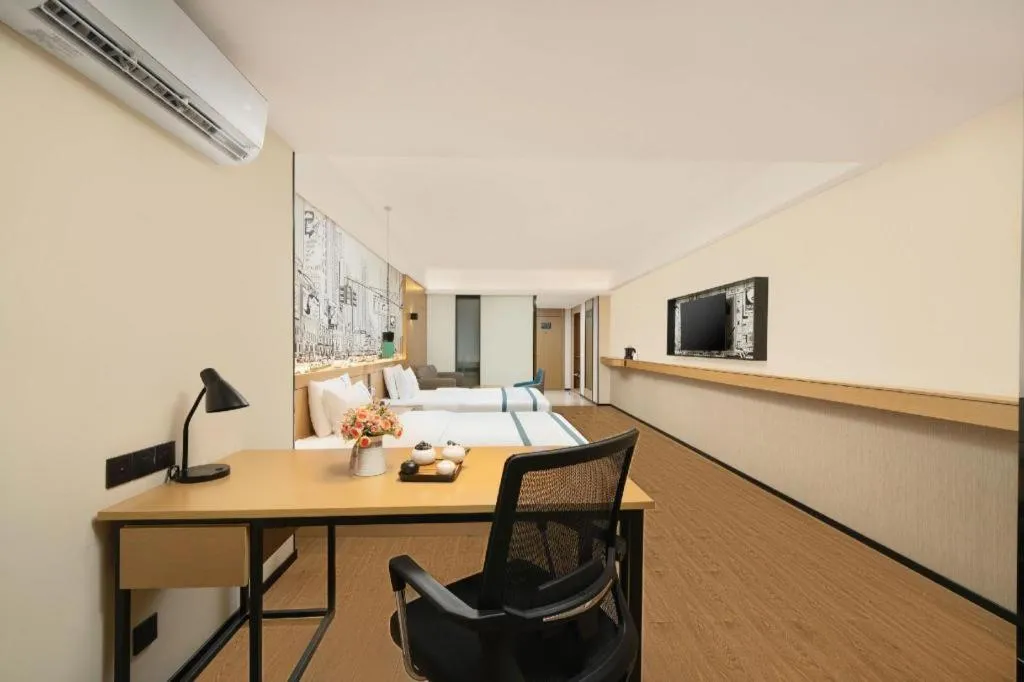 Bed in City Comfort Inn Nanning Exhibition Center Hangyang City Metro Station