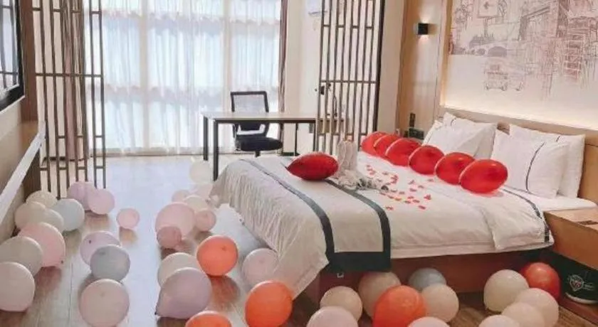 Bed in City Comfort Inn Nanning Exhibition Center Hangyang City Metro Station