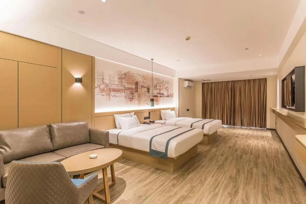 Bed in City Comfort Inn Nanning Exhibition Center Hangyang City Metro Station