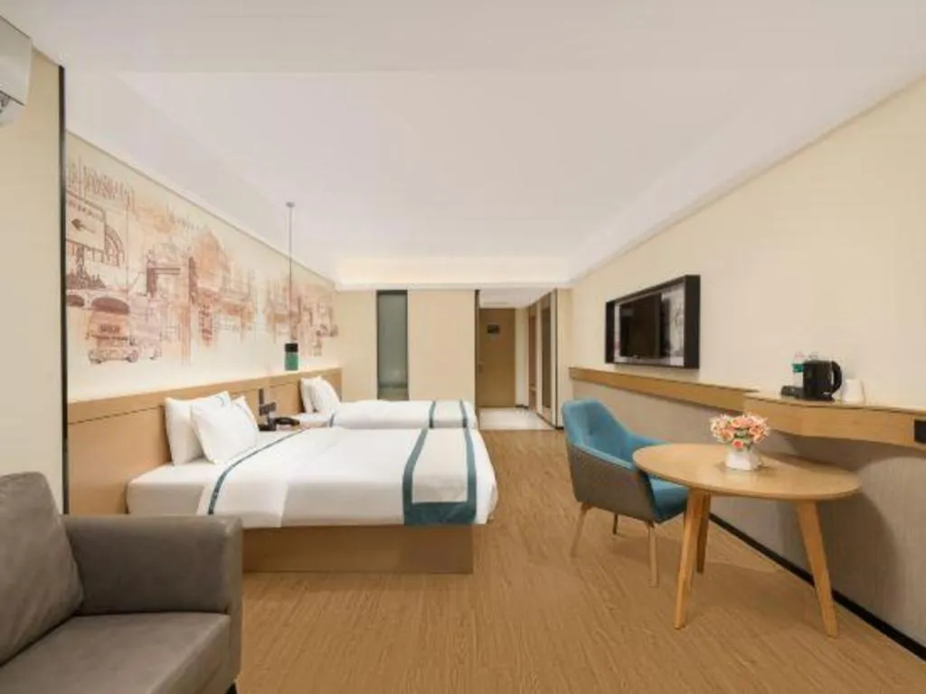 Bed in City Comfort Inn Nanning Exhibition Center Hangyang City Metro Station