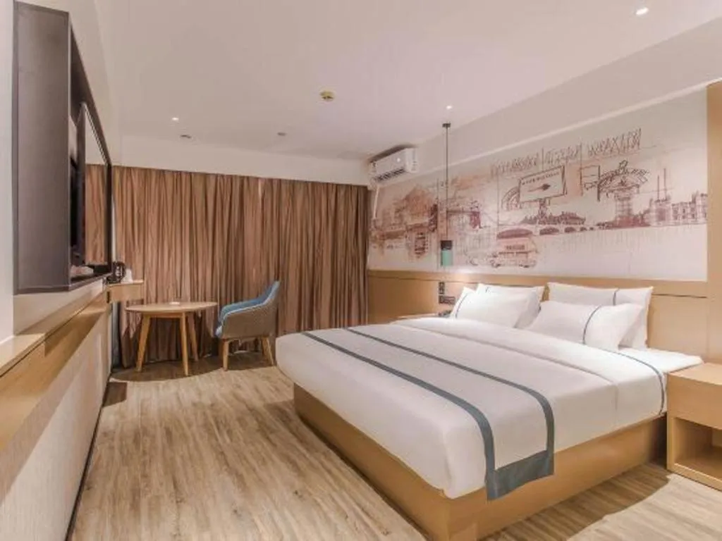 Bed in City Comfort Inn Nanning Exhibition Center Hangyang City Metro Station