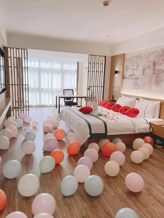 Bed in City Comfort Inn Nanning Exhibition Center Hangyang City Metro Station