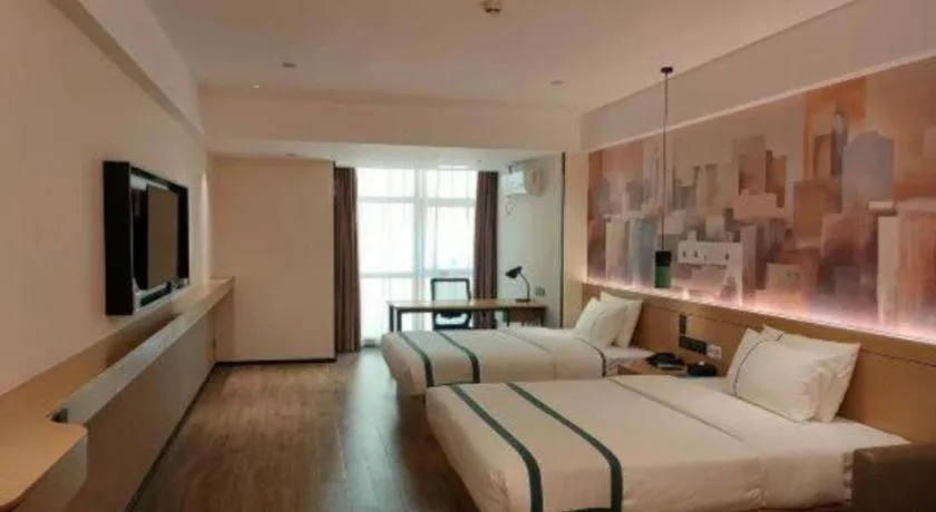 Bed in City Comfort Inn Nanning Exhibition Center Hangyang City Metro Station