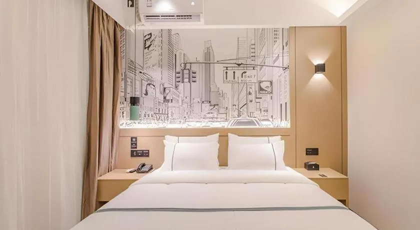 Bed in City Comfort Inn Nanning Exhibition Center Hangyang City Metro Station