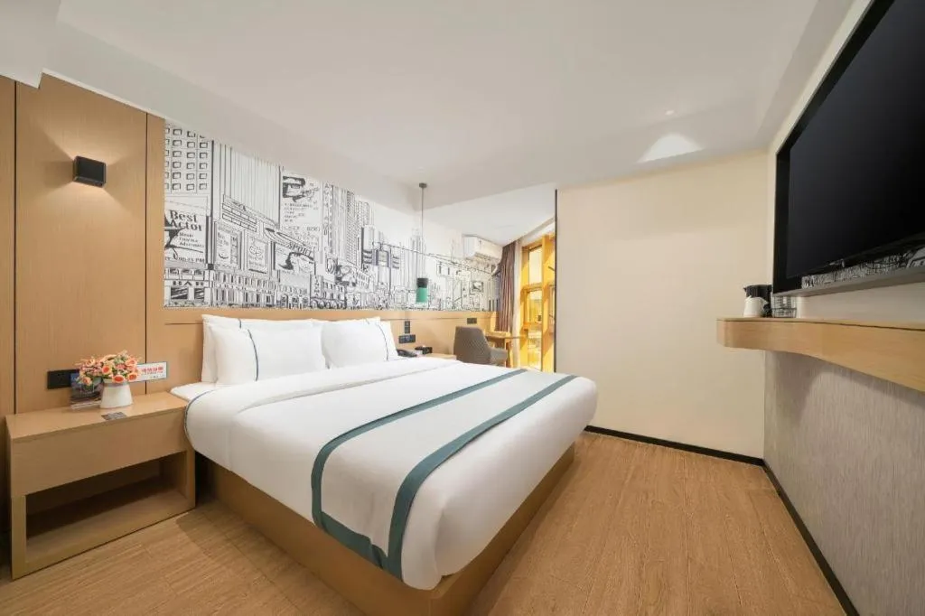 Bed in City Comfort Inn Nanning Exhibition Center Hangyang City Metro Station