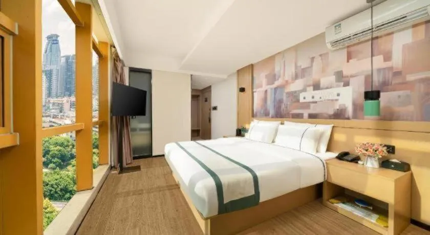 Bed in City Comfort Inn Nanning Exhibition Center Hangyang City Metro Station