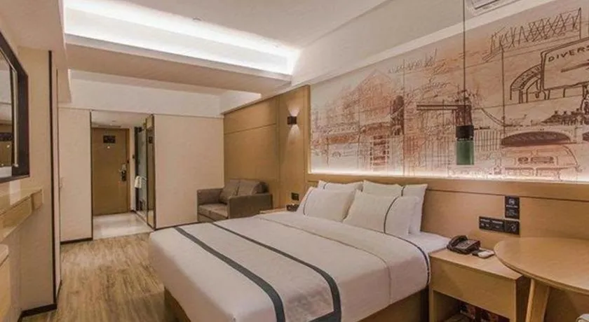 Bed in City Comfort Inn Nanning Exhibition Center Hangyang City Metro Station