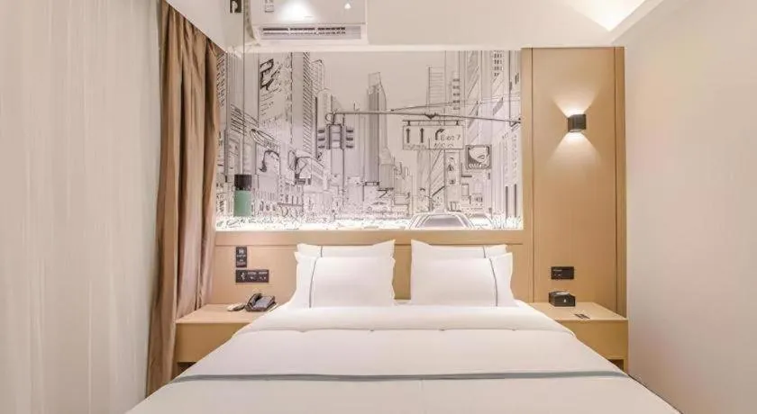 Bed in City Comfort Inn Nanning Exhibition Center Hangyang City Metro Station